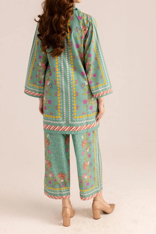 Women’s Stitched 2 Piece Set – Printed Shirt with Trouser