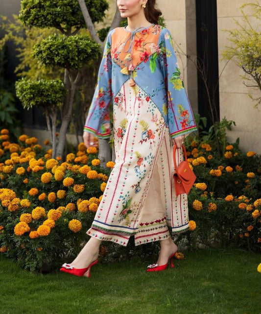 2 piece printed shirt and printed trouser