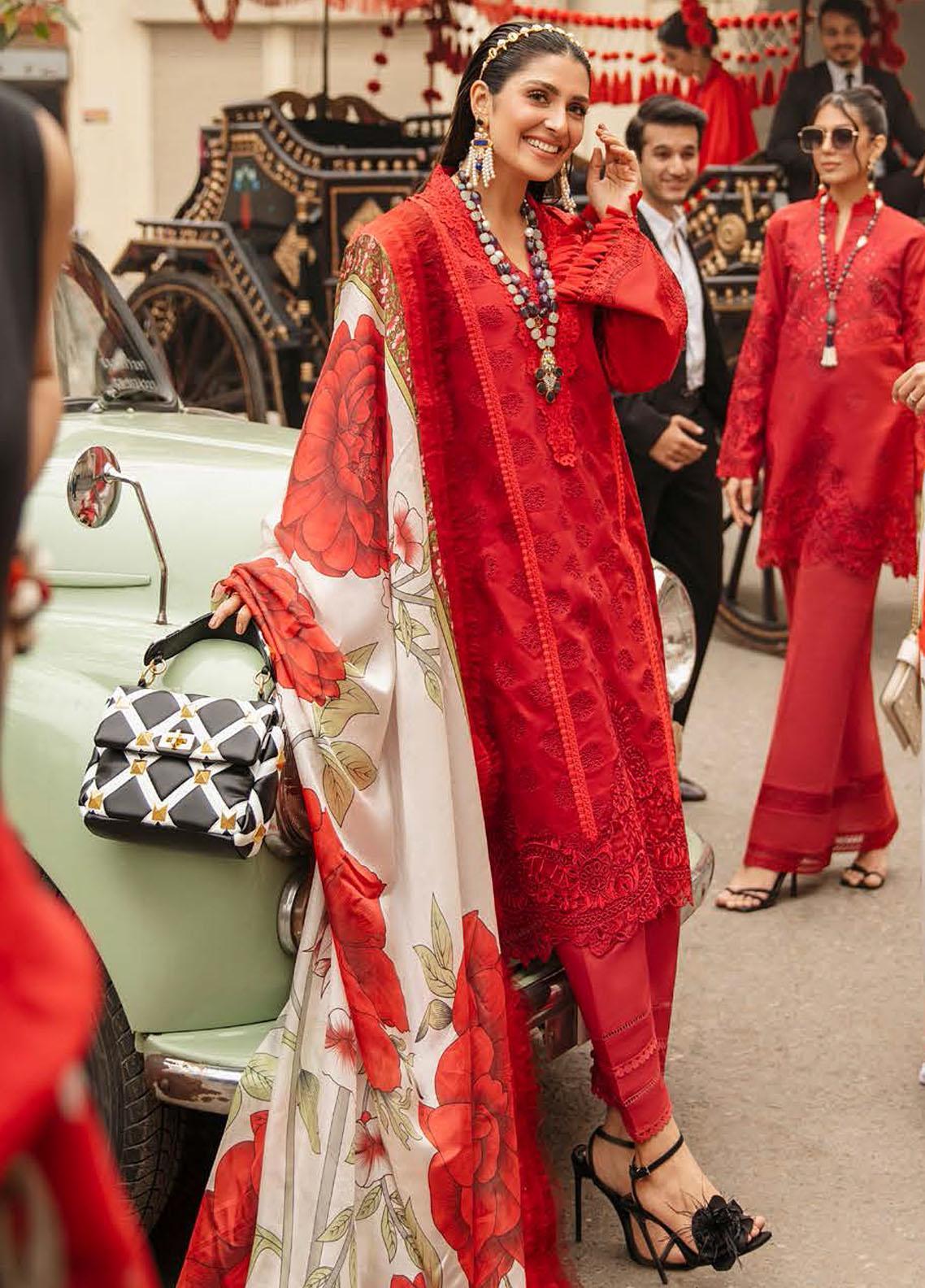 3 Piece Soft Dhnak Suit With Shawl