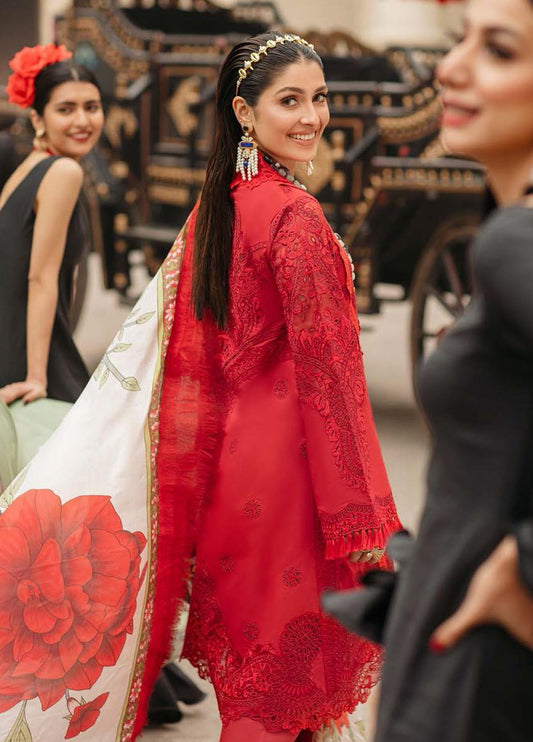 3 Piece Soft Dhnak Suit With Shawl