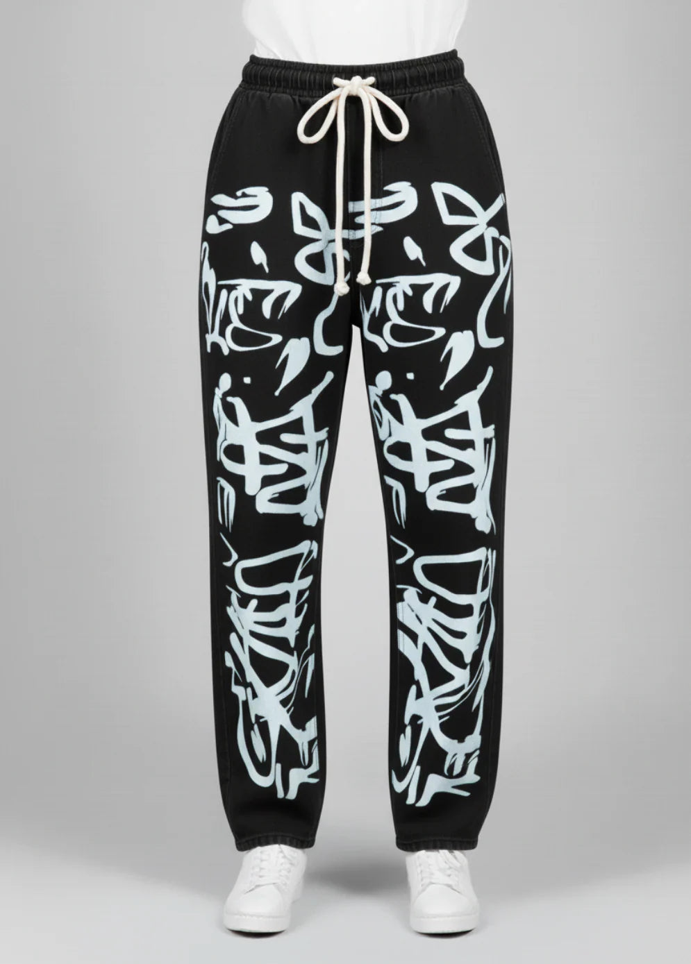 Printed Baggy Style Denim Jeans for women