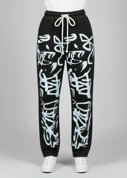 Printed Baggy Style Denim Jeans for women