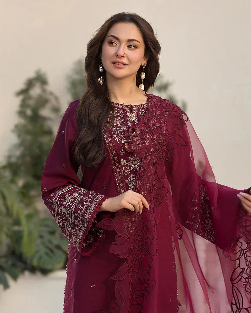 3 Piece Soft Dhnak Suit With Shawl