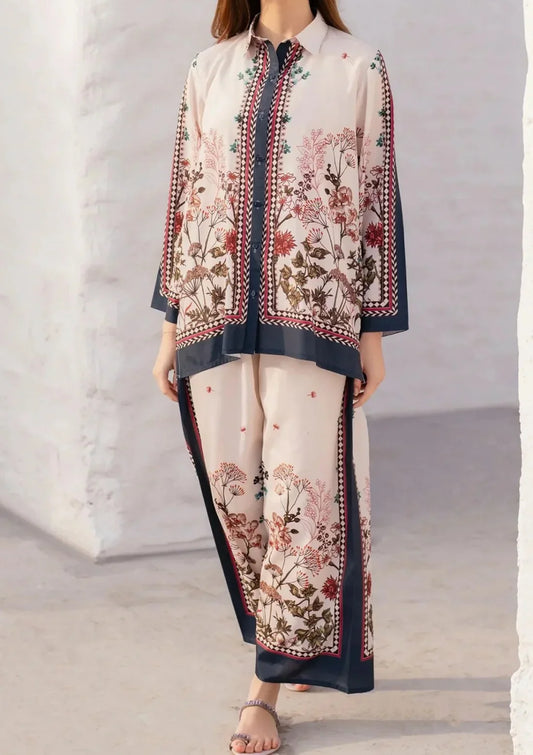 Stitched 2 Piece Printed Shirt and Trouser