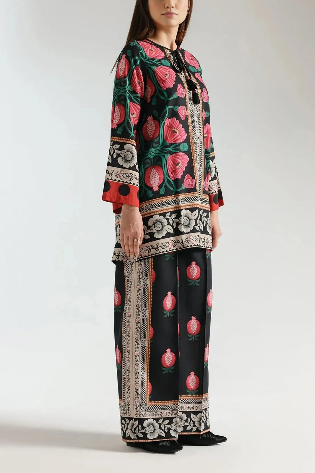 2 Piece printed shirt and printed trouser - Stitched