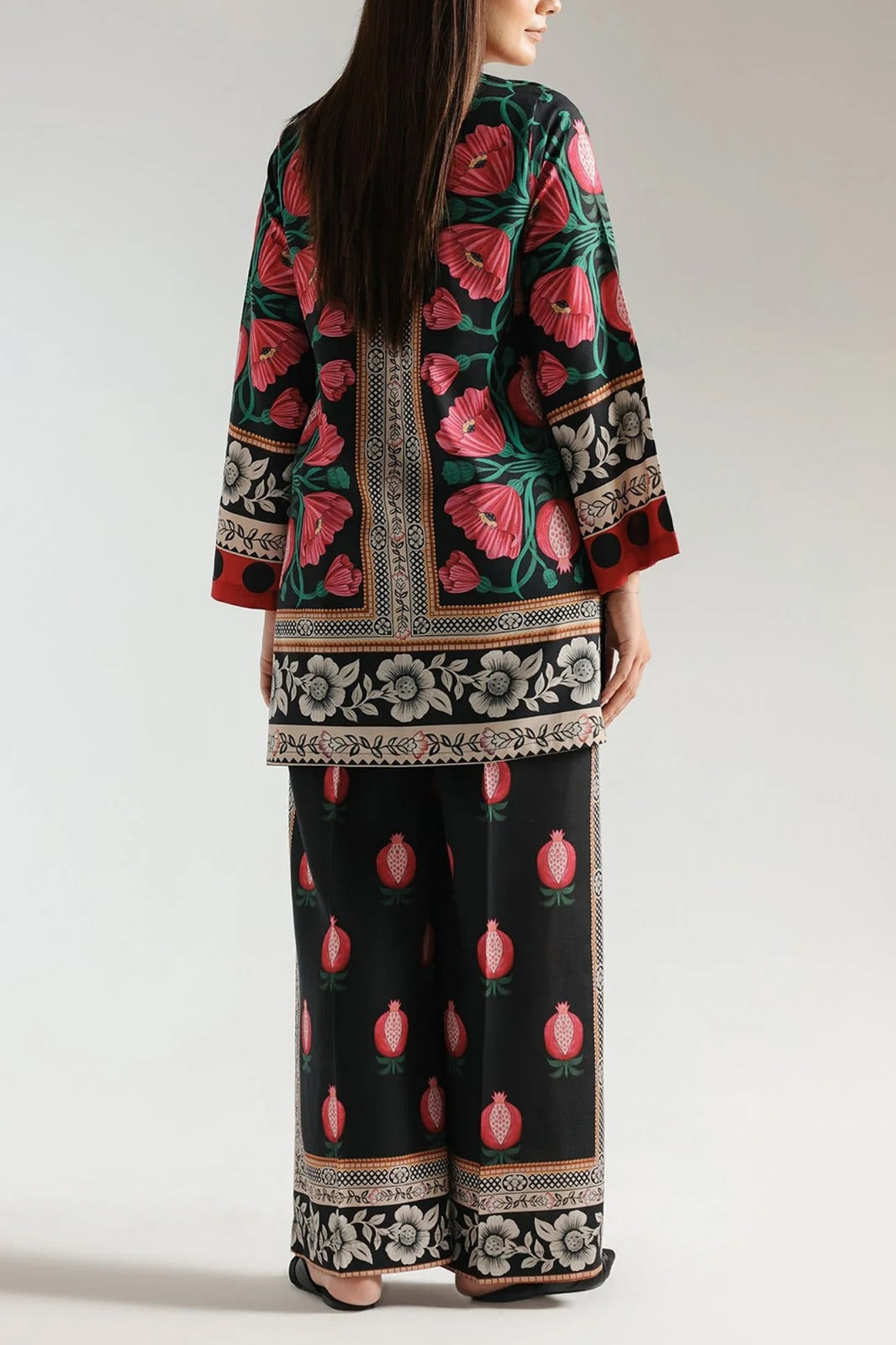 2 Piece printed shirt and printed trouser - Stitched