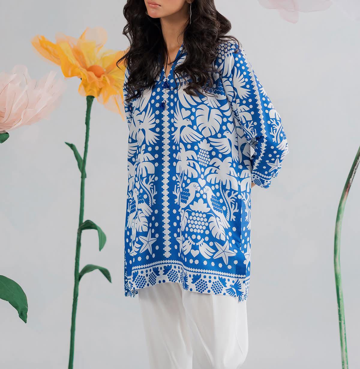 2 piece printed shirt and printed trouser Stitched