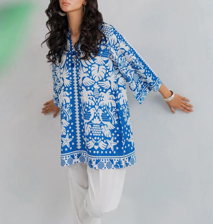2 piece printed shirt and printed trouser Stitched