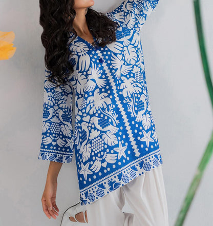 2 piece printed shirt and printed trouser Stitched