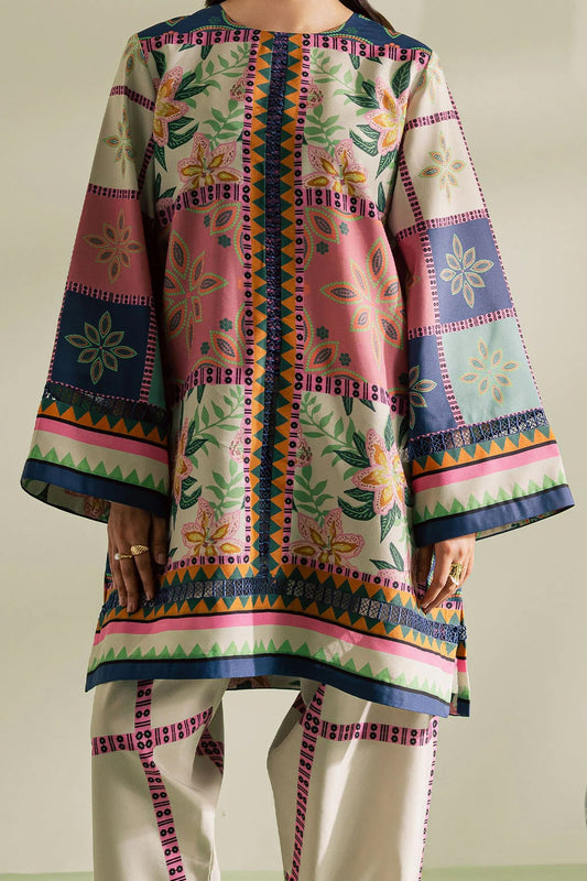 2 piece printed shirt and printed trouser