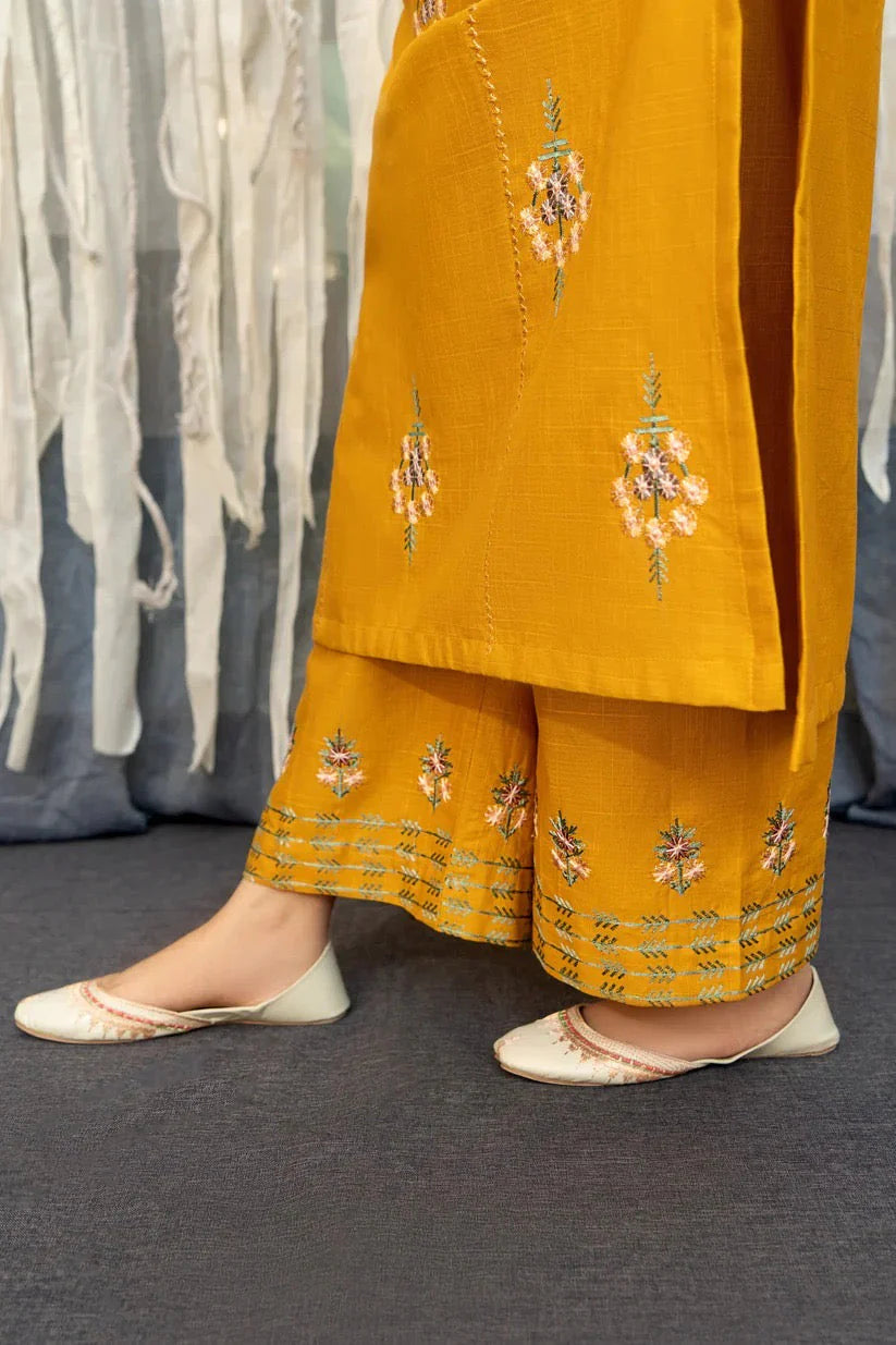 3 Piece Soft Dhnak Suit With Shawl