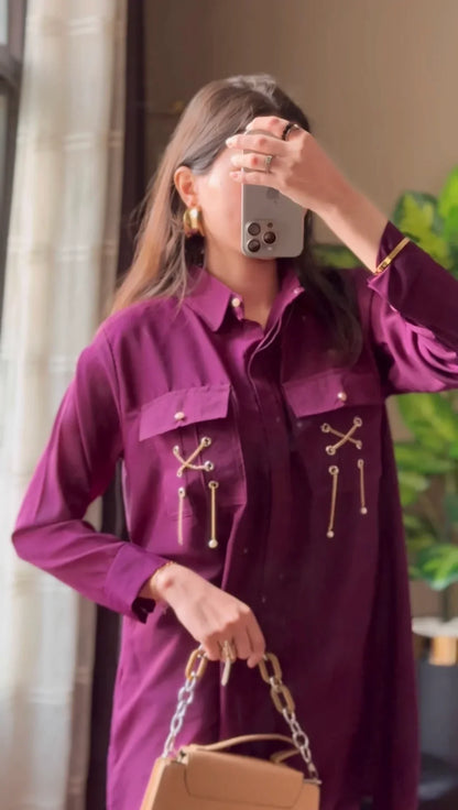 Mulberry - Shirt with cargo pants